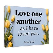Express Your Love Gifts Bible Verse Canvas My Commandment John 15:12 Wall Art Ch - £81.56 GBP