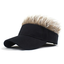Saisifen Men Novelty Outdoor Sports Baseball Cap Black Hats Coffee Hair - £14.93 GBP