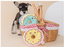 Interactive Donut Sound Plush Toy For Dogs - £8.82 GBP