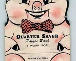American Savings &amp; Loan Quarter Saver Paper Piggie Bank Dallas Texas 1954 - $23.79