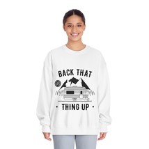 Unisex DryBlend® Crewneck Sweatshirt in Black and White &quot;Back That Thing Up&quot; Cam - £31.74 GBP+