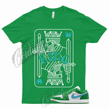 KING T Shirt to Match Jordan 1 Low Lucky Green Stadium Aquatone Aqua Dunk High 2 - £18.15 GBP+