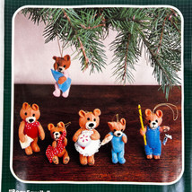 Bucilla Bear Family Felt Ornament Kit Christmas Heirloom 48996 Set of 6 ... - $15.79