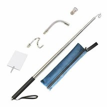 Telescopic Push/Pull Rod Wire Reacher Grabber Tool w/Hook Magnetic - £27.31 GBP