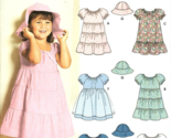 Simplicity 5695 Toddler Girls 1 to 2 Dress Uncut Sewing Pattern New - $9.46