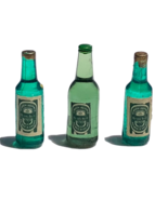 dollhouse miniature beer bottles  green lot of 3 Heineken 1:12 scale pla... - £7.02 GBP