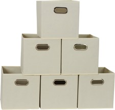 Household Essentials 82-1 Foldable Fabric Storage Bins | Set Of 6 Cubby Cubes - £27.81 GBP