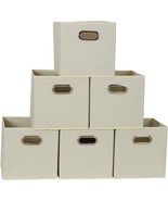 Household Essentials 82-1 Foldable Fabric Storage Bins | Set Of 6 Cubby ... - $44.95