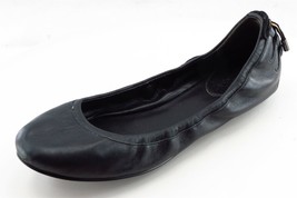 Maria Sharapova by Cole Haan Size 6 B Black Round Toe Ballet Flats Leather Women - £15.87 GBP