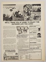 1976 Print Ad National School of Conservation Enjoy Outdoor Life Little ... - £8.84 GBP