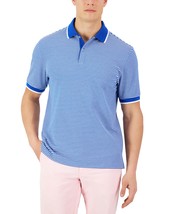 Club Room Men&#39;s Skinny Striped Pique Polo Hyper Blue-2XL - $18.99