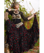 Black Jaipur 25Yard Tribal BellyDance Gypsy ATS Boho Skirt~ - $139.42 CAD