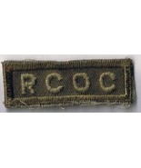 RCOC Royal Canadian Ordinance Corps Green On Green 2&quot; Shoulder Tile - £1.13 GBP