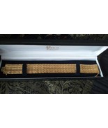 Braccialetto vintage in oro laminato 18 CT anni &#39;80 molto pesante e larg... - $383.71