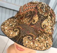 Handmade India Beaded One Size Womens Girls Baseball Cap Hat - £13.57 GBP