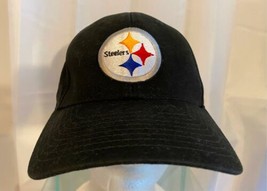 Black Pittsburg Steelers Baseball Type Hat Adjustable Pre-Owned - $12.86