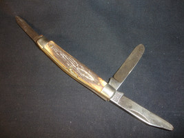 Old Vtg Antique Schrade Walden 3 Blade Folding Pocket Knife Made In USA - $24.95