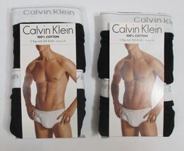 4 PAIR GENUINE CALVIN KLEIN BIG &amp; TALL SIZE 1XL 40-42 BLACK COTTON MEN'S... - $45.90