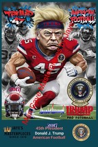 Donald Trump 2017 American football 20x30 Poster All American - $127.71