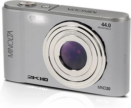 Minolta Mnd20 44 Mp / 2.7K Ultra Hd Digital Camera (Silver) - £101.46 GBP