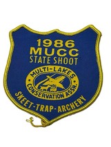 Vtg 1986 MUCC State Shoot Multi-Lakes Conservation Assn Patch Skeet Trap... - $437.67 MXN
