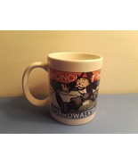 Monopoly Board Game Boardwalk Collectible Mug 1998 Hasbro - $14.24