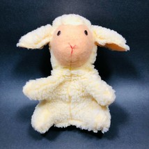 9&quot; Vintage 1981 Fisher Price Yellow Lamb Puppet 164 Plush Peach Face and... - £11.00 GBP