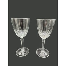 Set of 2 Diamant Cristal D&#39;Arques Durand Crystal Wine Glass Stemware - £16.02 GBP