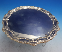 English Georgian Sterling Silver Salver Tray w/Rosettes Swags Applied Fe... - $1,266.96 CAD
