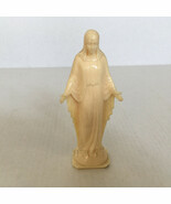 Vintage plastic mother Mary Madonna figurine  small religious one color ... - €17,07 EUR