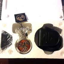 Franklin Mint Harley Davidson Custom Chrome Pocket Watch Inferno B11F146 New - £112.89 GBP