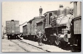Strausburg PA Railroad Train Cars at Paradise as Seen in 1917 Repro Postcard E27 - £7.03 GBP