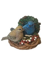 The Bradford Exchange Holiday Tweets Bird Figurine Songbird Tree Indigo Bunting - £23.31 GBP