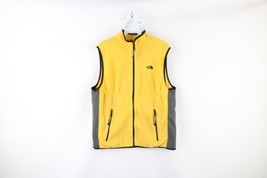 Vtg 90s The North Face Mens Large Distressed Spell Out Fleece Vest Jacket USA - £46.35 GBP