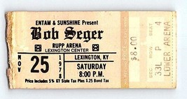 Bob Seger Concert Ticket Stub Novembre 25 1978 Lexington Kentucky - $49.49