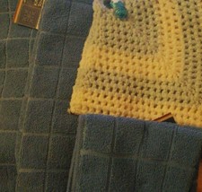 Kitchen Towels Kitchen Towel Pair Scrubbies Pair Hand Crochet Potholders - £16.24 GBP