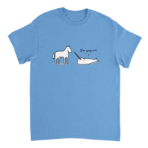 Unicorn the birth of a legend tee shirt cartoon t-shirt comic Mythical Horse - £19.59 GBP+