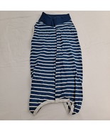 Dog Pajamas Pet Clothes Blue And White Striped PJs Snapback XL - £10.16 GBP