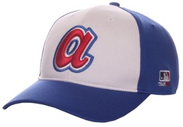 Atlanta Braves MLB OC Sports Cooperstown White Legacy Vintage Hat Cap Adjustable - £15.66 GBP