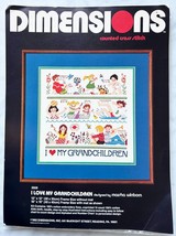 Vintage Dimensions I Love My Grandchildren Counted Cross Stitch Kit 12&quot;x 12&quot; NEW - £11.35 GBP