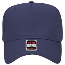 New Navy Blue A Frame Otto Cap Hat 5 Panel Mid Profile Snapback Vintage Baseball - £8.82 GBP