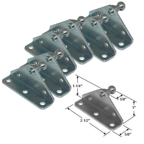Gordon Glass® 10MM Ball Stud Bracket for Gas Prop/Strut - 6 Pack - $19.69