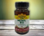 Country Life Methyl B12 Cherry Flavor 5000 mcg 60 Lozenges Gluten-Free B... - $9.79