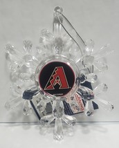 Arizona Diamondbacks Acrylic Snowflake Ornament - MLB - $231.97 MXN