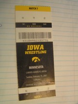 Iowa State Wrestling Vs Minnesota Carver Arena Match 7 2/18/2007 Ticket Stub - £3.18 GBP
