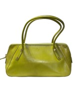 MONSAC Original Women&#39;s Green Leather Handbag Dual Straps Zipper Closure - $31.49