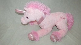 Dandee Plush pink unicorn stars shimmery horn collar feet 16-24&quot; - £15.56 GBP