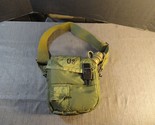 OD GREEN 2 QUART COLLAPSIBLE CANTEEN W/ COVER AND STRAP SLING VERY CLEAN - $17.81
