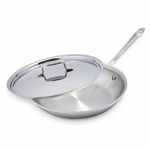 All-Clad  D5 Polished 5-Ply 12 inch Fry Pan with Lid - £97.84 GBP