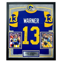 Kurt Warner Autographed St. Louis Rams Jersey Framed BAS Signed Memorabilia LA - £949.00 GBP